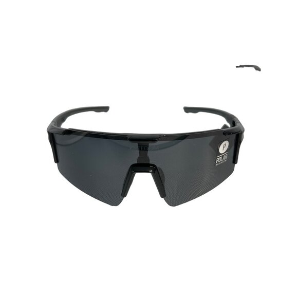 Kreedom Polarized Sunglasses Black Wraparound UV Protection Sports Eyewear NEW - Picture 1 of 6